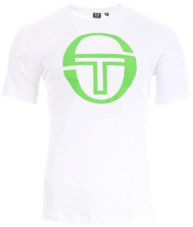 Sergio Tacchini T-Shirt, weiß, für Herren, Big, grün, L