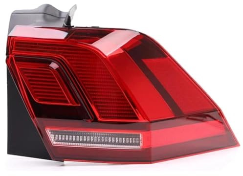LIPPSYYDS Rücklicht Auto Rückleuchten für VW Tiguan 2017-2021, Rückleuchte Heckleuchte Bremslicht Hinten Signal Lenkung Rechts Links Schlussleuchte,D/Right Outside