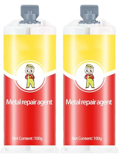 Powerflx Cole De RÉPration, Cole Répration Universelle, Universelle CollePuisante Pour MÉTal, AdhÉSif De Sodage Pour MÉTaux Hate RÉSistance Pour Percer, Modeler, Poncer Et Polir Fixation(2PCS)
