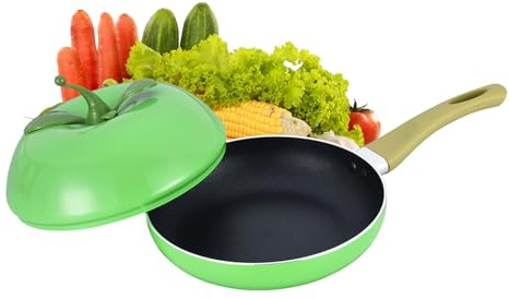 Casseruola con coperchio - pentola a cottura lenta per frutta e verdura | casseruola di pomodoro con coperchio - per cottura a induzione sul tavolo da cottura in cucina per latte zuppa spaghetti