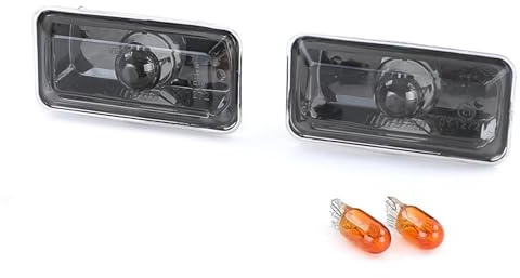 Klarglas Seitenblinker Schwarz Smoke für VW Golf 3 Vento Passat 35i