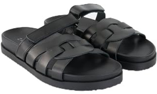 ZA|HIRA 13604 Damen Pantoletten Leder 40, Schwarz