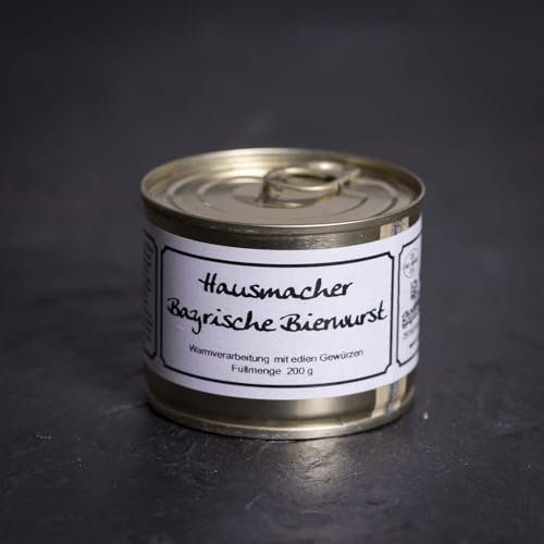 Hausmacher Bierwurst | 200g Dose | Traditionell hergestellte Delikatesse mit rustikalem Geschmack | Perfekt für Brotzeiten und Snacks