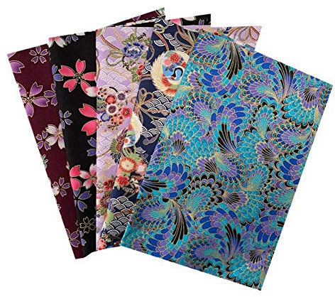 Cracklight - Lot De 5 Tissus De Coton Artisanal, Tissus Imprimés De Style Japonais, 19,6 Pouces, Doux Et Sûr, Bricolage pour Couettes, Taies d'oreiller, Petits Sacs D'école
