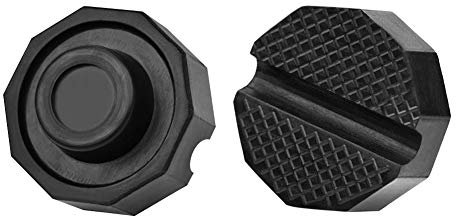 YIXISI 2 Stücke Universal Polyanjular Gummi Wagenheberauflage mit Runde Nut, Wagenheberauflage Jack Rubber Pad Gummiblock, Auto Zubehör für alle gängigen Rangier Wagenheber, Hebebühne