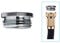 Garden Hose Adapter for Female G1/2 to Male 3/4'' GHTM Chrome, 1-Pack
