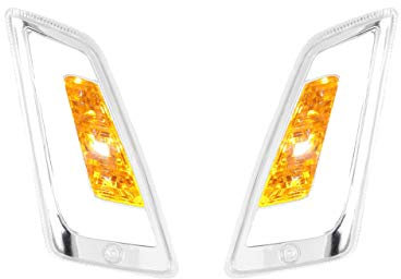 Blinker LED vorne Vespa GTS, GT, GTL, GTV 125-300 inkl. Tagfahrlicht chrom weiß mit Zulassung
