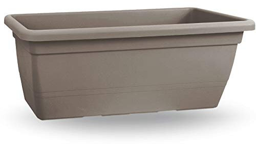 Vaso fioriera rettangolare Anthea 100cm Terra Laguna plastica forte giardinaggio