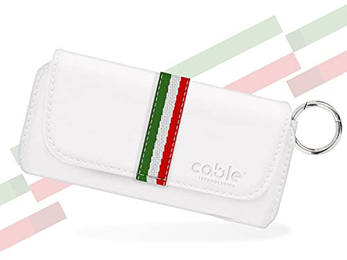 Cable Technologies LUXURY COLLECTION Custodia in Eco-Pelle compatibile con IQOS 3/ 3 Duo/2.4 Plus, Astuccio in Tela e Pelle PU, Organizer, Cover/Borsello Sigaretta Elettronica,Accessori