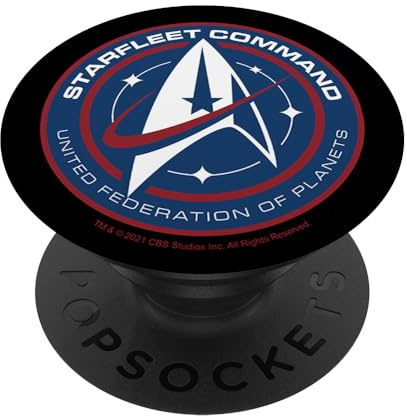 Star Trek: Discovery United Federation of Planets Badge PopSockets mit austauschbarem PopGrip