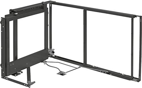 PEKA 300.0831.43 rechts Eckschrank-Schwenkauszug Libell Magic Corner Standard, Richtung Soft-Stopp 900mm Stahl anthrazit, KB 900 mm