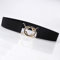Einfache elastische Taille Kummerbunds Kleid Slim Taillengürtel für Frauen Metall Ring Schnalle Korsett Gürtel