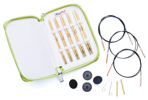 KnitPro Bamboo austauschbare Nadeln Starter-Set - 1Stk, Bunt