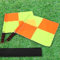 Holdfiturn 2Pcs Linesman Flags Referee Flag Premier Football Training Border Flag Set Referee Flag for Sports Games Football