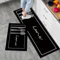 7VSTOHS Lot de 2 Tapis de Cuisine Antidérapants, Tapis de Cuisine Lavable, Absorbe l'eau et l'huile Tapis de Cuisine, pour Couloir, Salle à Manger, Entrée et Tapis de Porte, 43x75 + 43x120 cm