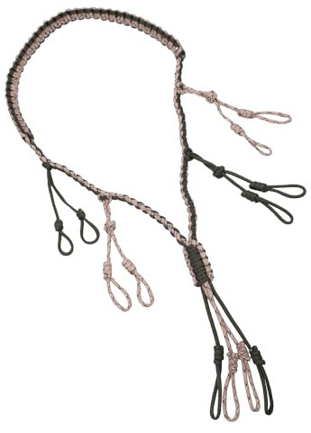 XIHIRCD Entenruf Lanyard mit 12 Schlaufen, Breit Gewebt Duck Call Lanyard Gänseruf Paracord Raubtierjagdausrüstung Zubehör für die Outdoor-Jagd Geschenk für Männer Jagdbegeisterte