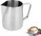 LATRAT Coffee Barista - Brocca per latte in acciaio inox, perfetto per la produzione di schiuma di latte, universale, per cappuccino e latte, scoperto, 600 ml
