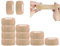 ANAMPION Selbstklebender Verband 12Rollen, 2.5cm x 4.5m Pflaster Rolle Verbandsmaterial, Elastische Binde Bandage Fixierbinde Haftbandage Selbstklebend für Sport, Handgelenk Vet Wrap (Farbe)