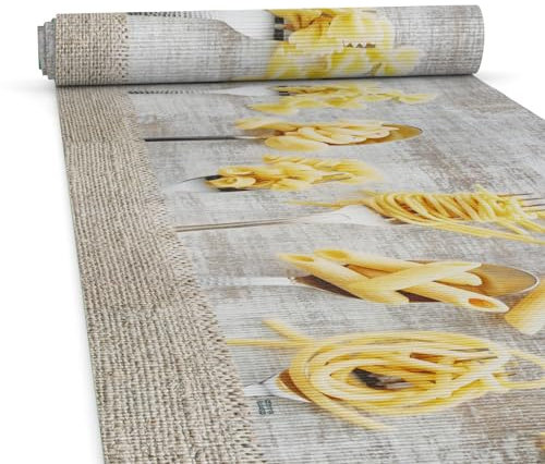 ANRO Küchenteppich Küchenläufer Teppich Läufer Küche waschbar rutschfest Trattoria Abwaschbar 100 x 52cm