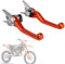 BIUGERCN Motorrad Bremshebel Dirt Bike Kupplungshebel Klappbares Aluminium für EXC EXCF SX SXF SXS XC XCF 250 300 350 400 450 500 530 Motocross Orange
