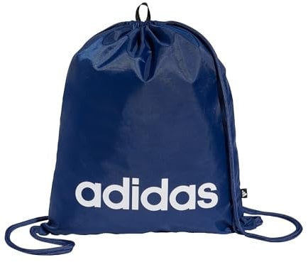 adidas Unisex LINEAR Gymsack, Dark Blue/White, One Size