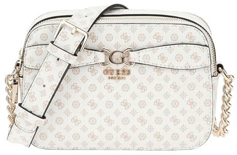 GUESS Arlena Logo Camera Crossbody White Logo