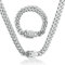 12 MM Cuban Link Chain Iced Out für Männer, 50/55/60 Cm Herren Cuban Link Chain Gold Silber Miami Cuban Link Choker Halskette Armband, Unisex Hip Hop Schmuck Geschenk für den Vatertag (Silber, 55)