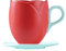 JUCHRZEY Tazza da caffè Tulip con piattino Tazza da tè in ceramica a forma di tulipano Tazza da tè tulipano vintage creativo for il tè pomeridiano domestico (H)