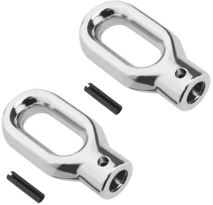 Create idea 2 Piezas Gancho Anillo Toldo Máquina Elevación Toldo Anillo Elevación de Toldo Gancho de Manivela Elevación de Toldo Anillo Aleación Aluminio Engranaje Helicoidal 62x31.4x10mm Rosca M10