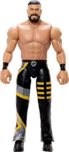 Mattel WWE Andrade Actionfigur, Hauptkampf-Serie #155, ca. 15 cm große Sammelfigur mit 10 Bewegungspunkten und lebensechtem Aussehen, JCV49, [Mehrfarbig]