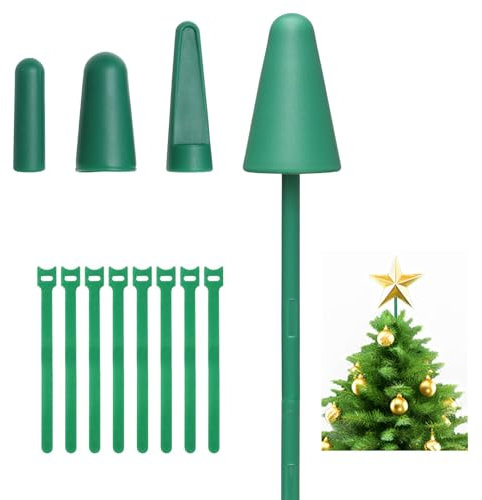 Starbover Weihnachtsbaumspitze Ständer, Christbaumspitze Halter für Halloween Weihnachten Ornaments Dekorationen Tannenbaum Spitze Stern, Grün