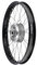 Speichenrad 1,6 x 19 Alufelge, Schwarz eloxiert, Edelstahlspeichen - Simson S53OR, S83OR
