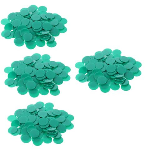 VICASKY 400stücke Bunte -chips Für Bingo Poker Und Spiele Doppelseitige Zählchips Für Partys Lernspielzeug Und Matheübungen Langlebige Praktische Spielzubehörteile Leuchtenden Farben