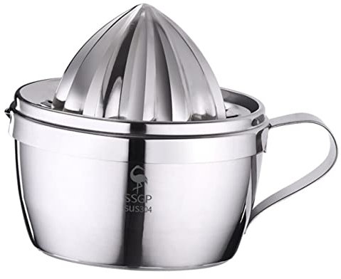 Hoement Spremiagrumi Manuale Estrattore di Limoni E Arancia Robusto Acciaio Inox per Succhi Sani Fatti in Casa