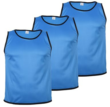 Cawila ACADEMY Trainingsleibchen | 3er Set | Weiß Unisex