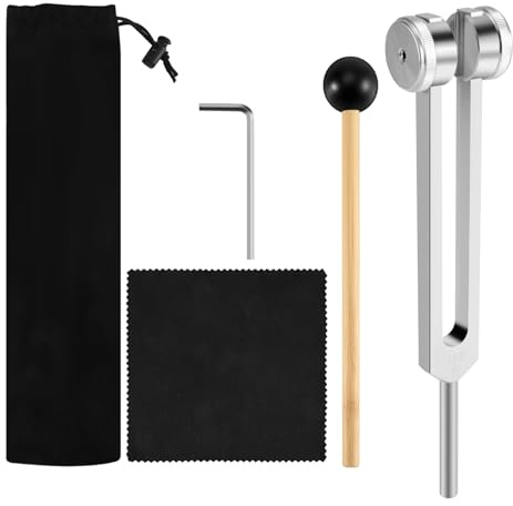 Sreuyong 128 Hz Tuning Fork Weighted Bio-Acoustic Tuning Fork for Therapy 128 Hz Acoustic Slider Tuning Fork