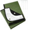 Manta de supervivencia resistente, lona térmica reflectante aislante para camping, manta de emergencia reutilizable para coche o campamento (verde)
