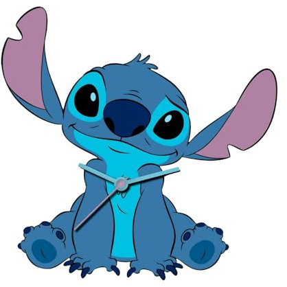 Kids Licensing Analoge Uhr für Kinder, Uni, automatisch, mit Armband aus Holz, LAS3069, Stitch