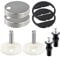 Universal Quick Release Toilet Seat Fixings - Durable Hinge Fittings for WC Toilet Blind Holes, Compatible with Most UK Standard Seats, 2 Pack Set