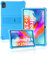 Schutzhülle für QDDQ T618 10.1 Zoll neueste, yystao Kinder Weiche Silikon-Tablet-Hülle kompatibel mit QDDQ Tablet T618, verstellbarem Ständer (Blau)