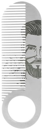 Bartkamm, kleine Bürste zum Stylen des Schnurrbarts, tragbar, Anti-Tangle-Werkzeug zum Formen, Doppelfunktionsbürste für Männer, Eltern und Ehemänner