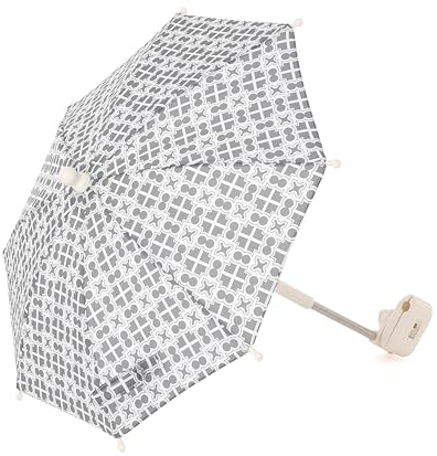Roma Dolls Pram Parasol, Universal Pram Compatibility, Adjustable Clamp, Stylish & Durable Dolls Umbrella, Baby doll & Dolls Pram Accessories, Ages 3+ (Fern)