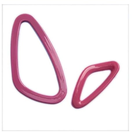 Garniture décorative Pour Smart 453 Pour Fortwo Pour Forfour Autocollants Décoratifs Pour Tableau Bord Sortie D'air Cadre(Rose)