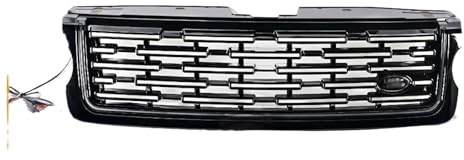 Front- und Kühlergrill Schwarzer Kühlergrill mit -Leuchten passend für Land Rover Range Vogue 2014–2017