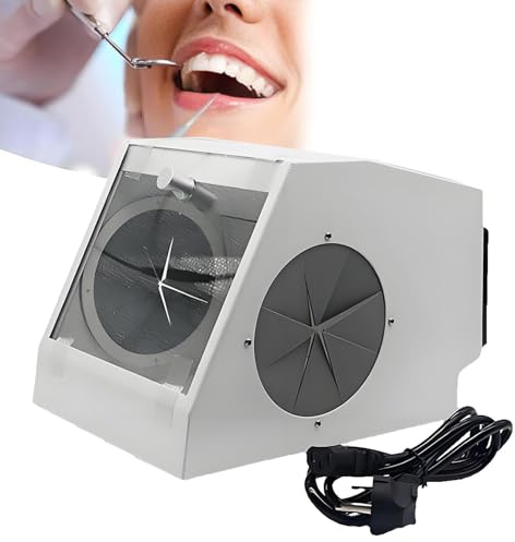 QianCruxtacy Modulares Staubschutzsystem für die Dental und Präzisionstechnik, Ausgestattet mit Einer großen Sichtscheibe aus gehärtetem Glas, energiesparenden LED integrierter 5500K LED Beleuchtung