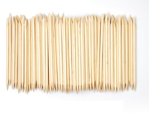 Wood Eyebrow Wax Sticks Pointed Flat Handle Waxing Applicators 200 PCS | Natural timber facial spatulas; precise cosmetic hair removal utility; smooth touch surface for salon skin care