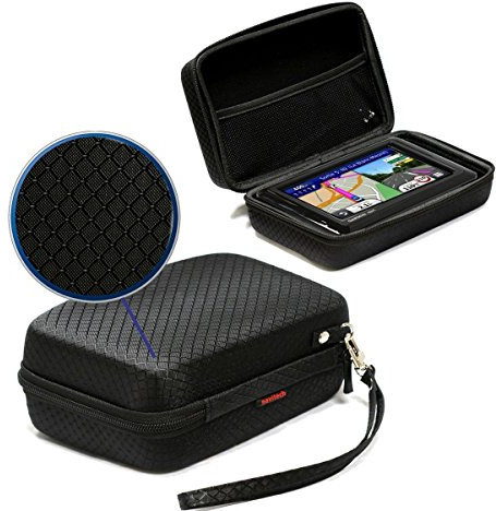 Navitech Car Dash Cam/Camera Carry Case/Bag Compatible With The YI Dash (Case also fits with Windscreen Mount + Car Charger)