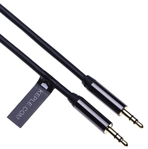 Kurz Audio AUX Klinkenkabel vaKurz Audio AUX Klinkenkabel | Stereo Audiokabel | Klinke Audio Kabel für Telefon, Bluetooth Lautsprecher, Kopfhörer, Tablets, Mp3 Spieler, in Car Stereoanlagen 3.5mm 2m