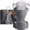 Bebamour Babytrage Hüftsitz 6 in 1 Clasical Babytrage Rucksack 0-36 Monate mit 3PCS Baby Drool Lätzchen, Cabrio Babytrage (Noble Grey)