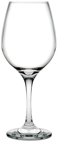 PASABAHCE 5892037 Pack of 6 Amber Red Wine Glasses, Cl 36.5